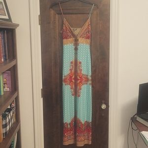 Venus multi color dress. No tags but never worn. Size M. Beautiful detail.